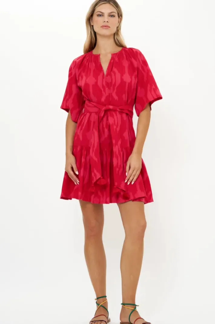 Hot Raglan Belted Mini- Tashkent Red Short & Mini Dresses|Dresses