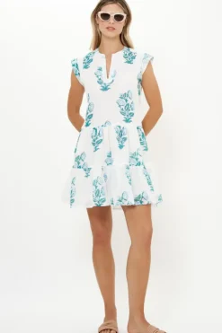 Clearance Roll Sleeve- Salvia Green Short & Mini Dresses|Dresses