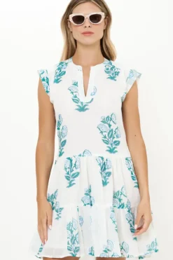 Clearance Roll Sleeve- Salvia Green Short & Mini Dresses|Dresses