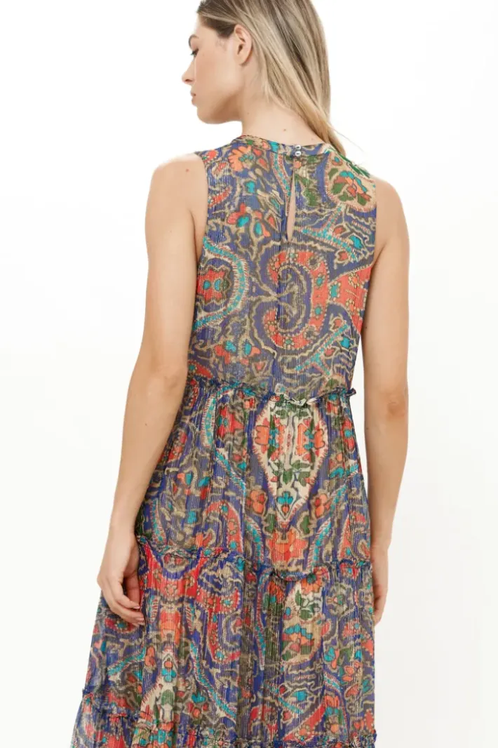Clearance Ruffle Tiered Maxi- Persia Cobalt Maxis|Dresses