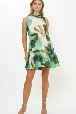 Outlet Ruffle Tiered Short- Ginkgo Green Short & Mini Dresses|Dresses