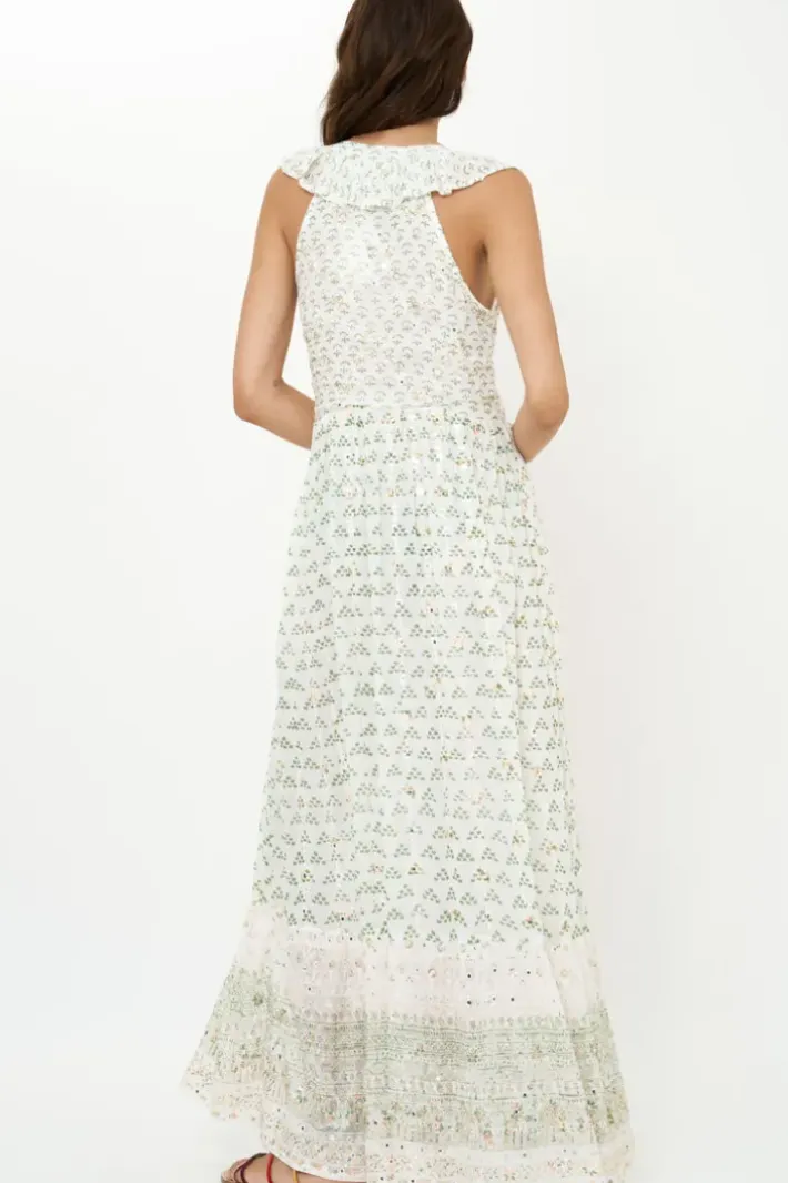 New Ruffle V-Neck Maxi- Juniper Olive Maxis|Dresses