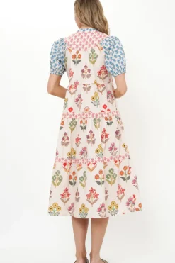 Sale Scoop Tiered Midi- Provence Blue Midis|Dresses