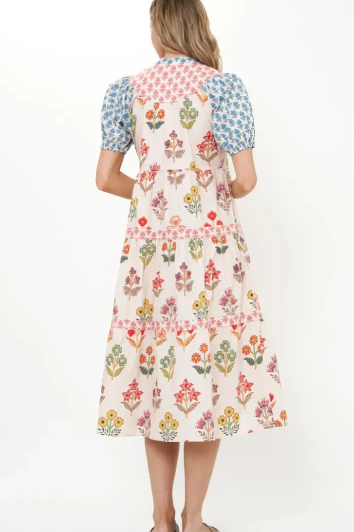 Sale Scoop Tiered Midi- Provence Blue Midis|Dresses