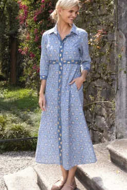 Best Shirt Dress Maxi- Budapest Blue Maxis