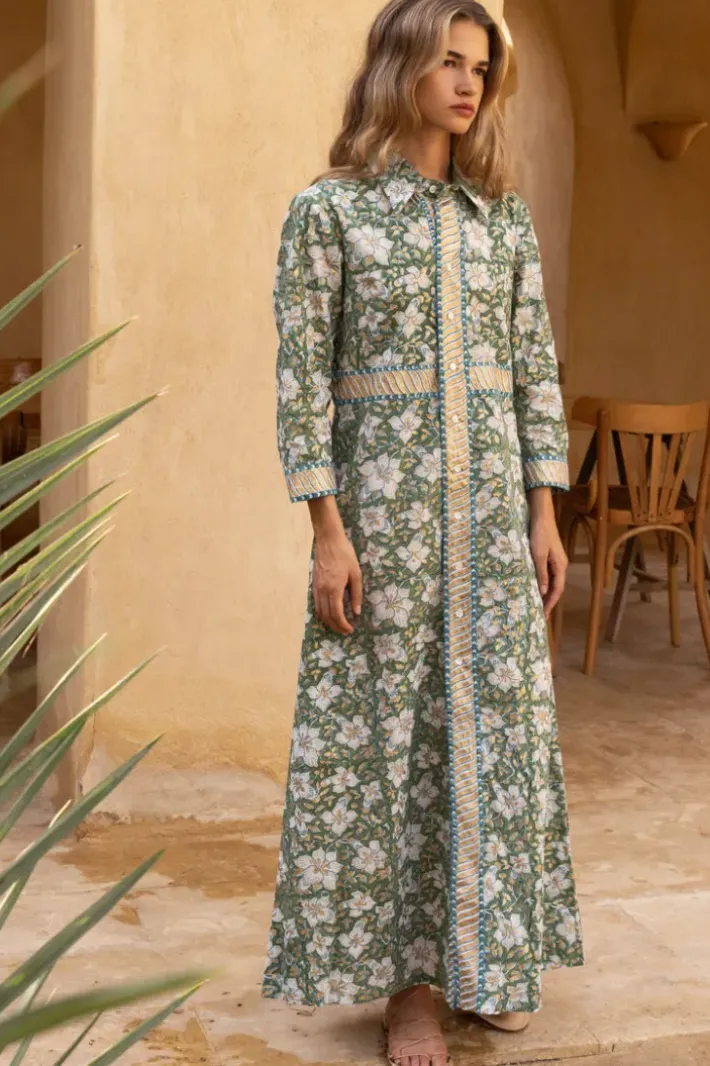 Clearance Shirt Dress Maxi- Ivy Olive Maxis|Dresses