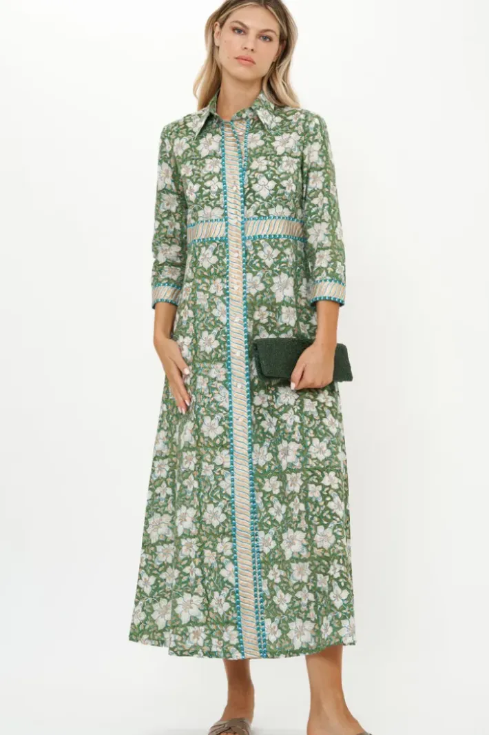 Clearance Shirt Dress Maxi- Ivy Olive Maxis|Dresses