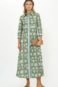 Clearance Shirt Dress Maxi- Ivy Olive Maxis|Dresses