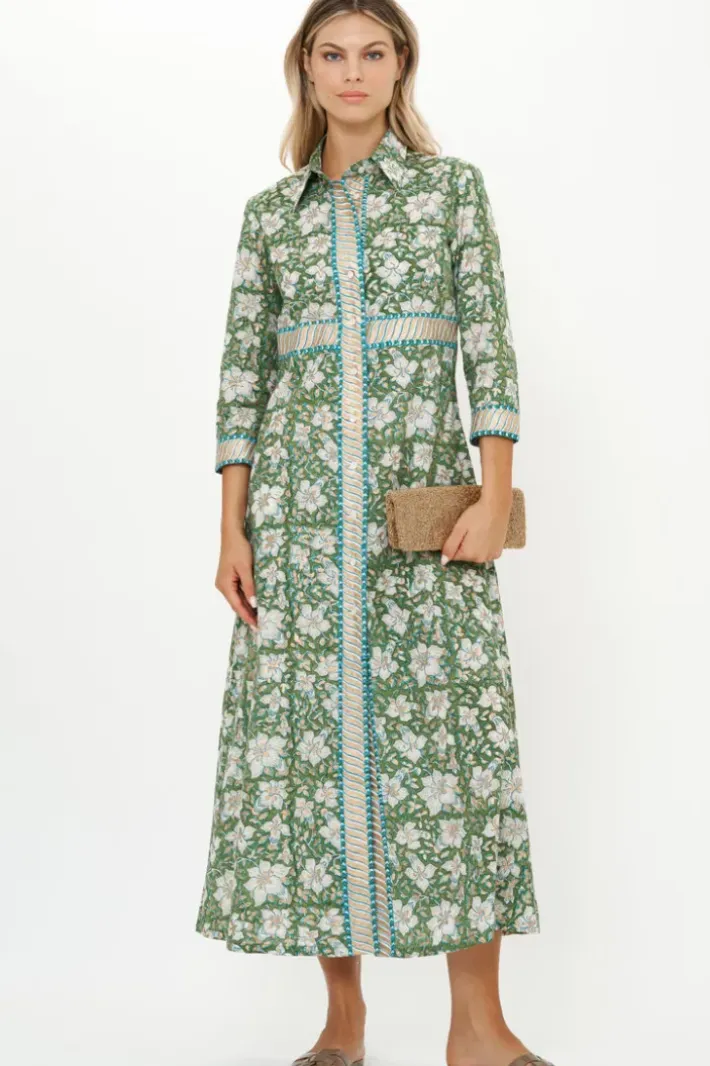 Clearance Shirt Dress Maxi- Ivy Olive Maxis|Dresses