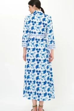 New Shirt Dress Maxi- Marion Blue Maxis|Dresses
