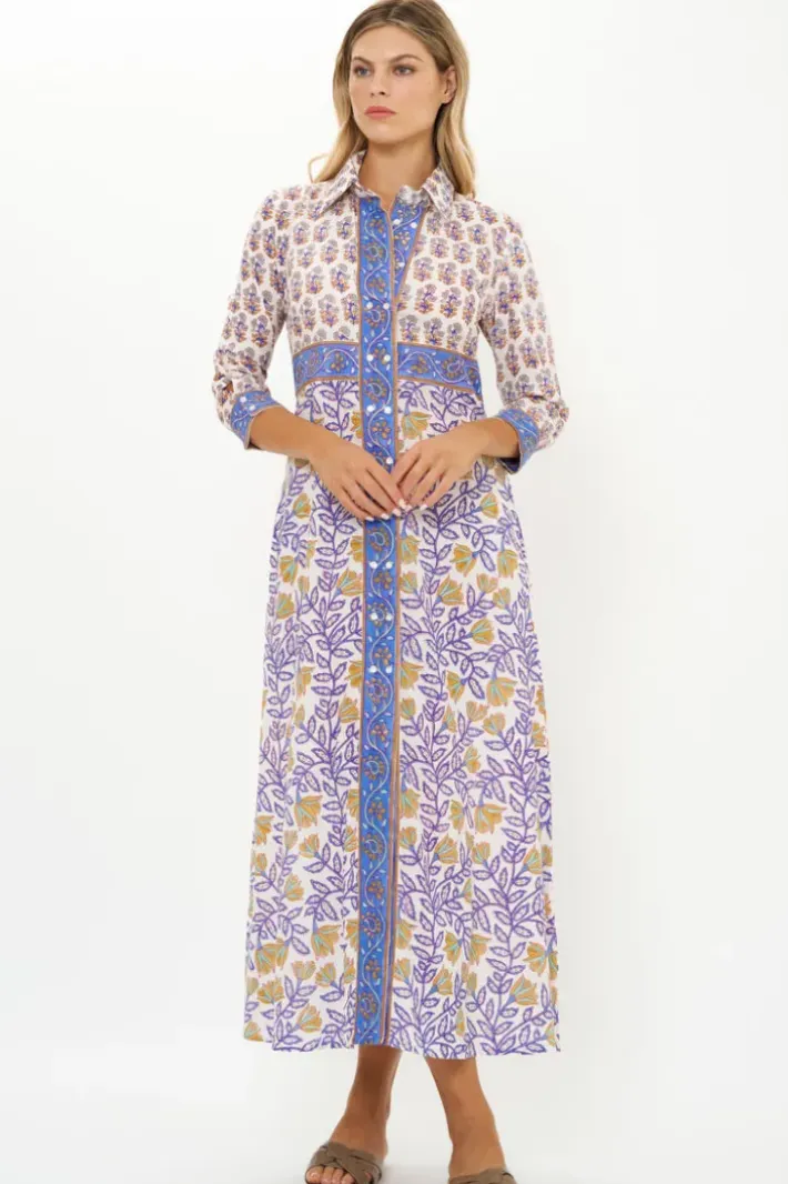 Clearance Shirt Dress Maxi- Napa Blue Maxis|Dresses