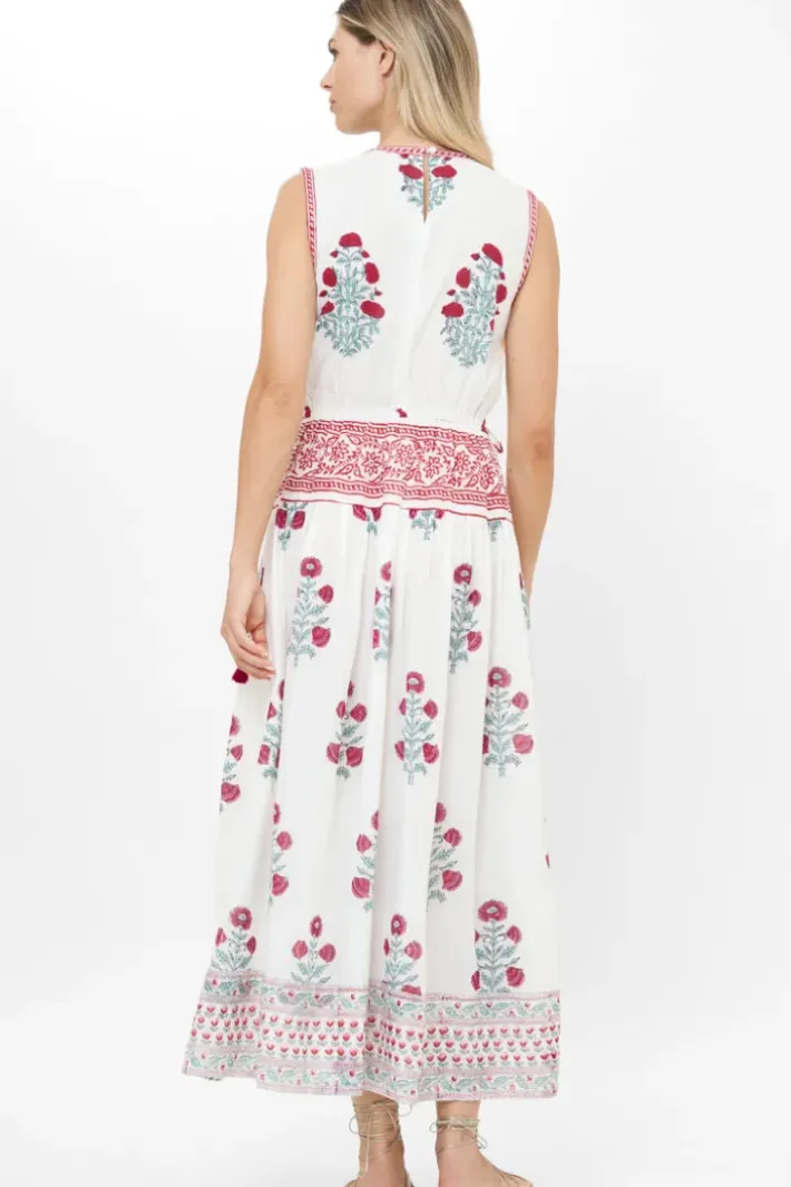 New Sleeveless Piped Maxi- Napa Red Maxis|Dresses