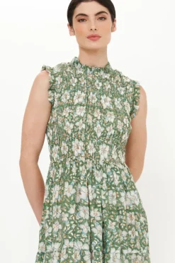 Discount Sleeveless Smocked Maxi- Ivy Olive Maxis|Dresses