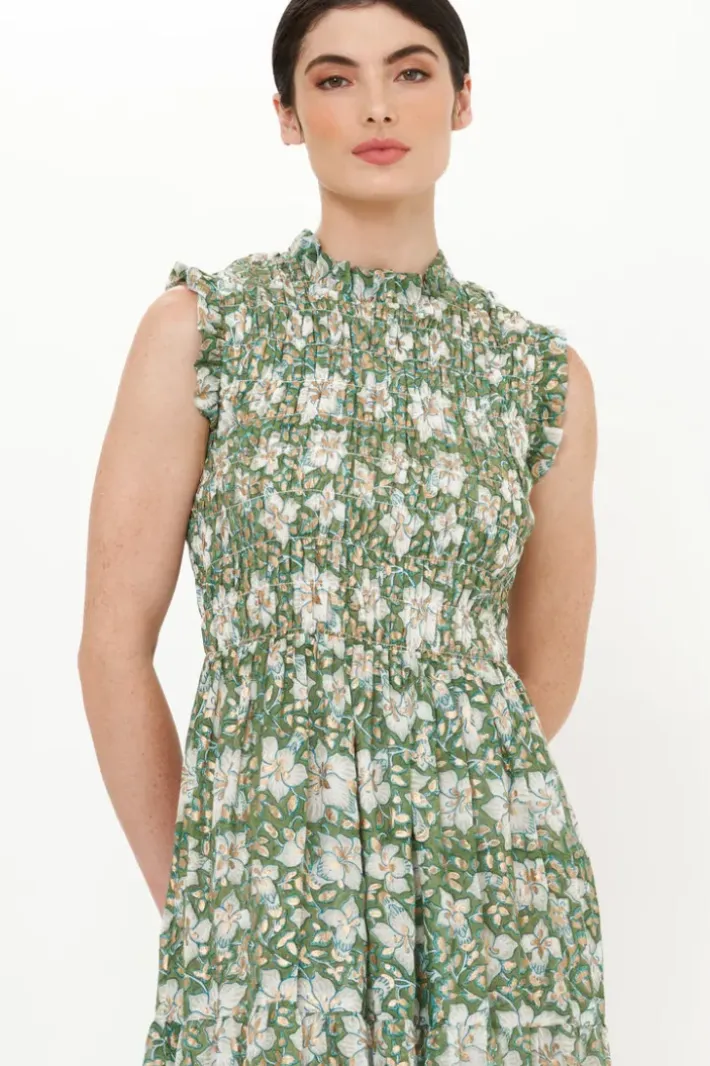 Discount Sleeveless Smocked Maxi- Ivy Olive Maxis|Dresses