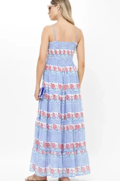 Smocked Back Maxi- Borrego Navy Maxis|Dresses