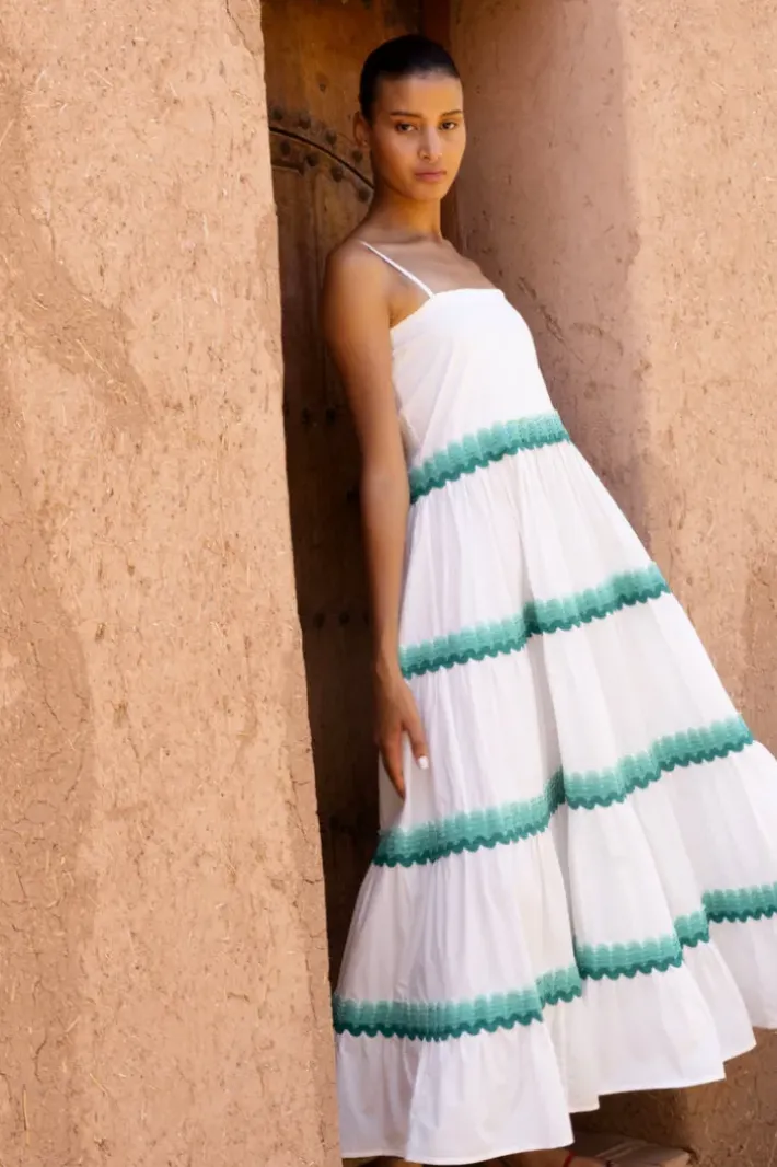 Best Smocked Back Maxi- Pacifica Aqua Maxis|Dresses