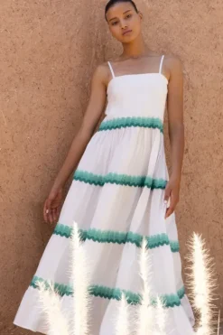 Best Smocked Back Maxi- Pacifica Aqua Maxis|Dresses