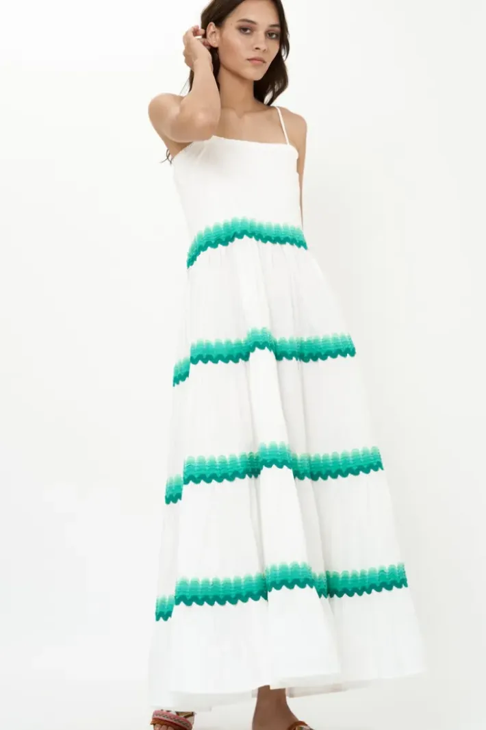 Best Smocked Back Maxi- Pacifica Aqua Maxis|Dresses
