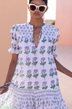 Smocked Drop Mini- Bloom Lilac Short & Mini Dresses|Dresses