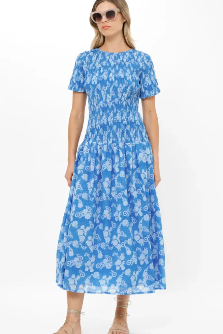 Sale Smocked Drop Waist Maxi- Pretoria Navy Maxis|Dresses