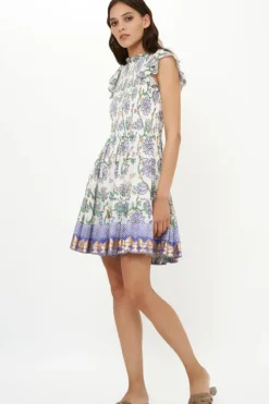 New Smocked Flirty Short- Presidio Blue Short & Mini Dresses|Dresses
