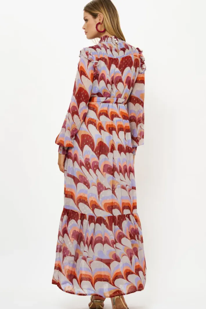 Clearance Smocked Neck Maxi- Venice Cognac Maxis