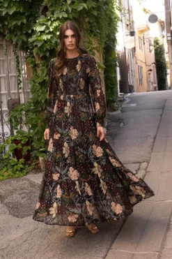 Sale Smocked Top Maxi- Turin Wine Maxis