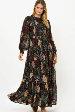 Sale Smocked Top Maxi- Turin Wine Maxis