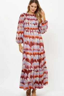Outlet Smocked Top Maxi- Venice Cognac Maxis