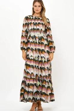 New Smocked Top Maxi- Venice Lime Maxis