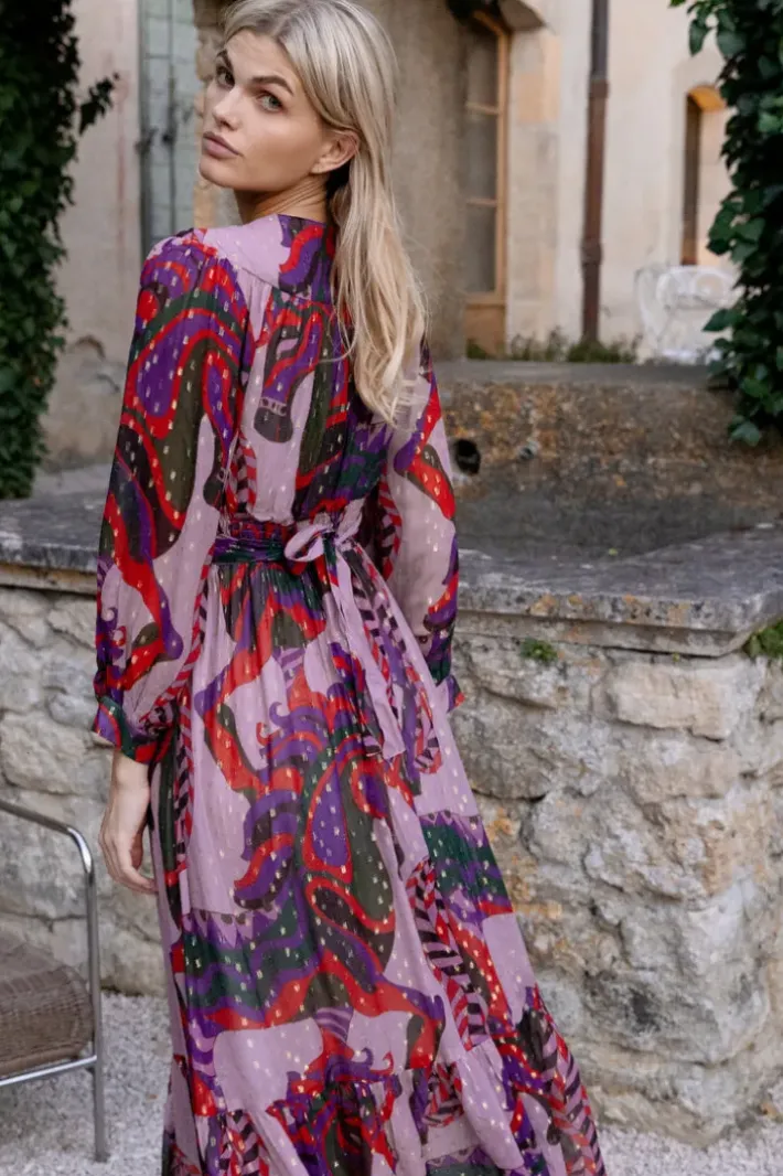 Discount Tie Back Maxi- Arabia Crimson Maxis