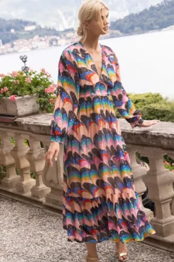 Online Tie Back Maxi- Venice Blue Maxis