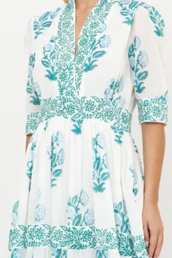 Best V-Neck Cuffed Maxi- Salvia Green Maxis|Dresses