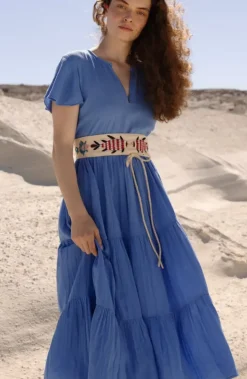 Best V-Neck Maxi- Bermuda Blue Maxis|Dresses