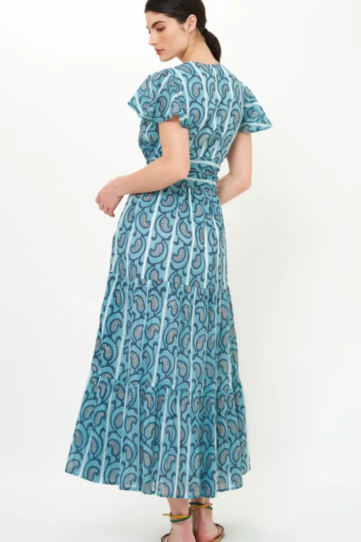 Discount V-Neck Maxi- Goa Blue Maxis|Dresses