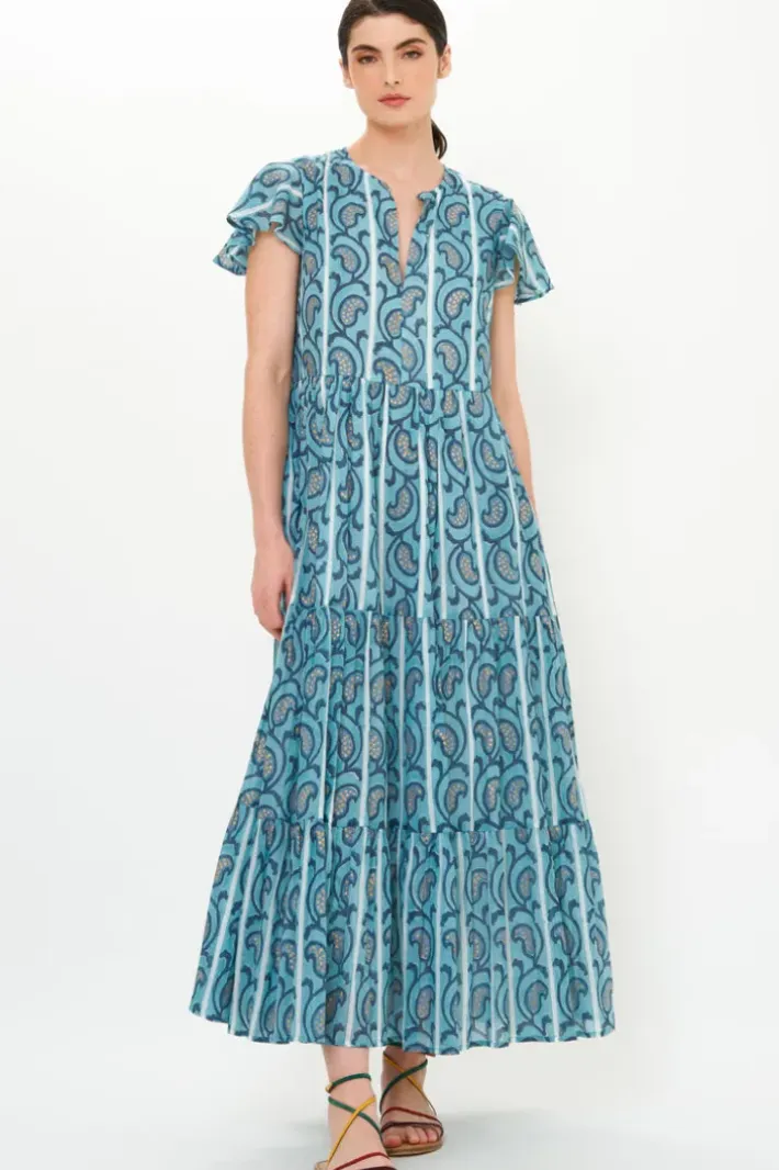 Discount V-Neck Maxi- Goa Blue Maxis|Dresses