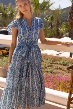 Discount V-Neck Maxi- Goa Blue Maxis|Dresses