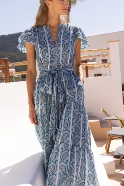Discount V-Neck Maxi- Goa Blue Maxis|Dresses