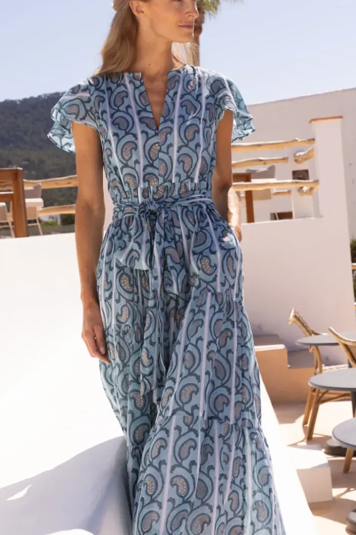 Discount V-Neck Maxi- Goa Blue Maxis|Dresses