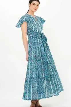 Discount V-Neck Maxi- Goa Blue Maxis|Dresses