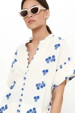 Best V-Neck Top- Wicklow Blue Tops|Matching Sets