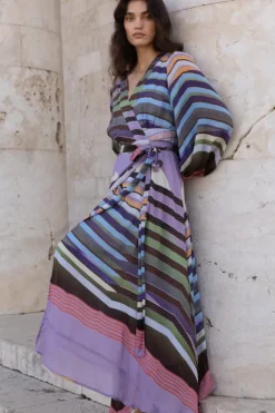 Hot Wrap Dress- Solstice Lilac Maxis|Dresses
