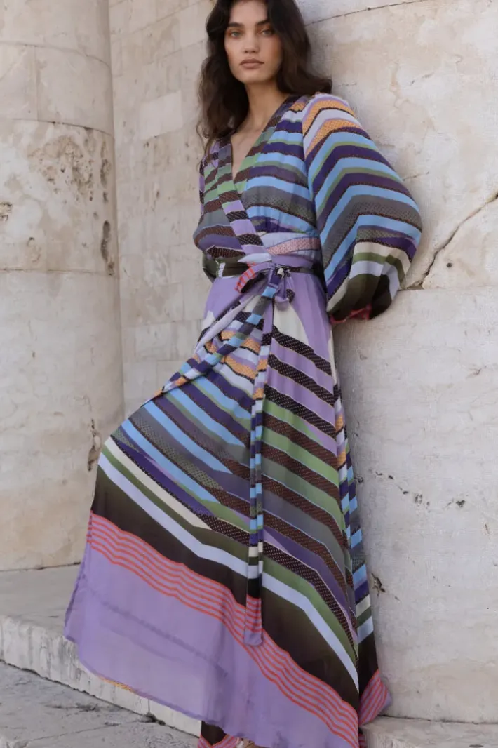 Hot Wrap Dress- Solstice Lilac Maxis|Dresses