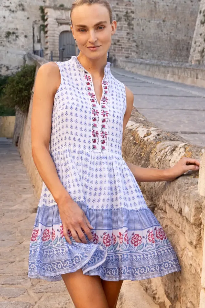 Clearance Yoke Dress- Borrego Navy Short & Mini Dresses|Dresses