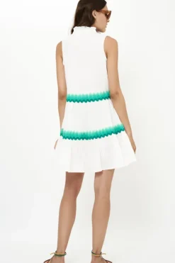 Online Yoke Dress- Pacifica Aqua Short & Mini Dresses|Dresses