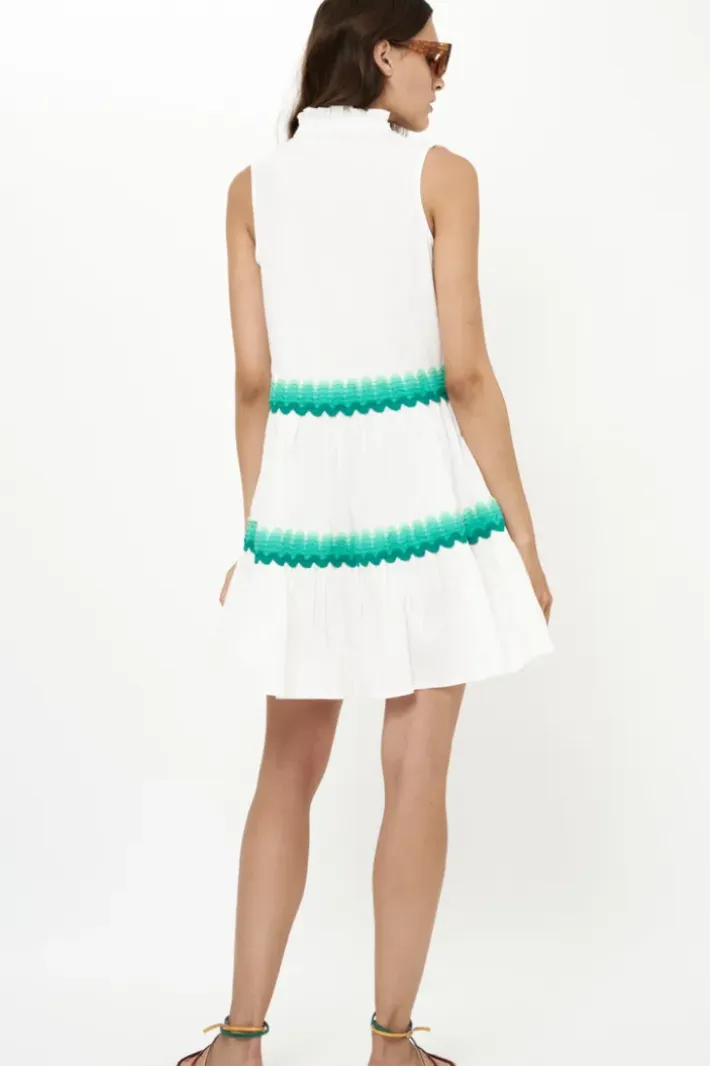 Online Yoke Dress- Pacifica Aqua Short & Mini Dresses|Dresses