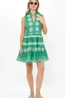 Sale Yoke Dress- Soleil Sage Short & Mini Dresses|Dresses